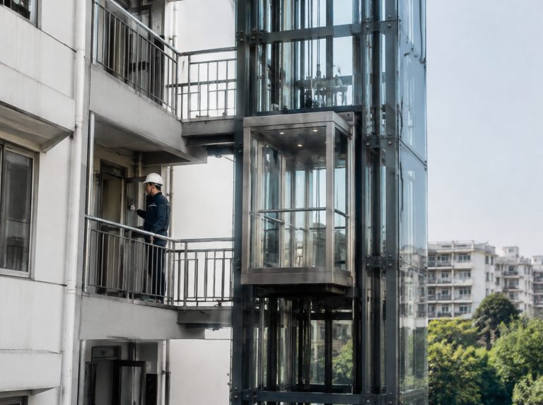 许昌旧楼加建观光电梯